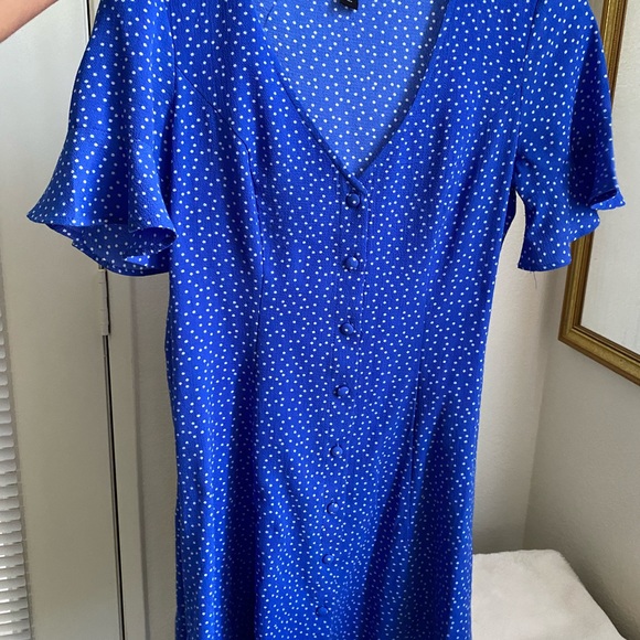 Cute polka dot blue dress - Picture 3 of 3